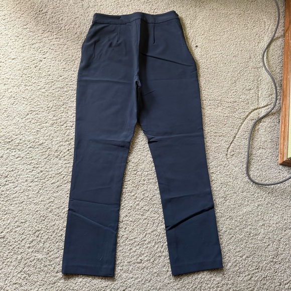 Jenni Kayne Poplin Career Pant in Navy Size 4 - Picture 2 of 4